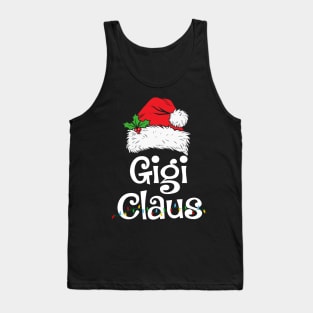 Gigi Claus Santa Funny Christmas Pajama Matching Family Tank Top